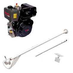 Rabeta Simples 2,8 m com Motor a Diesel Branco 10 cv Partida Manual BD10.0 XS