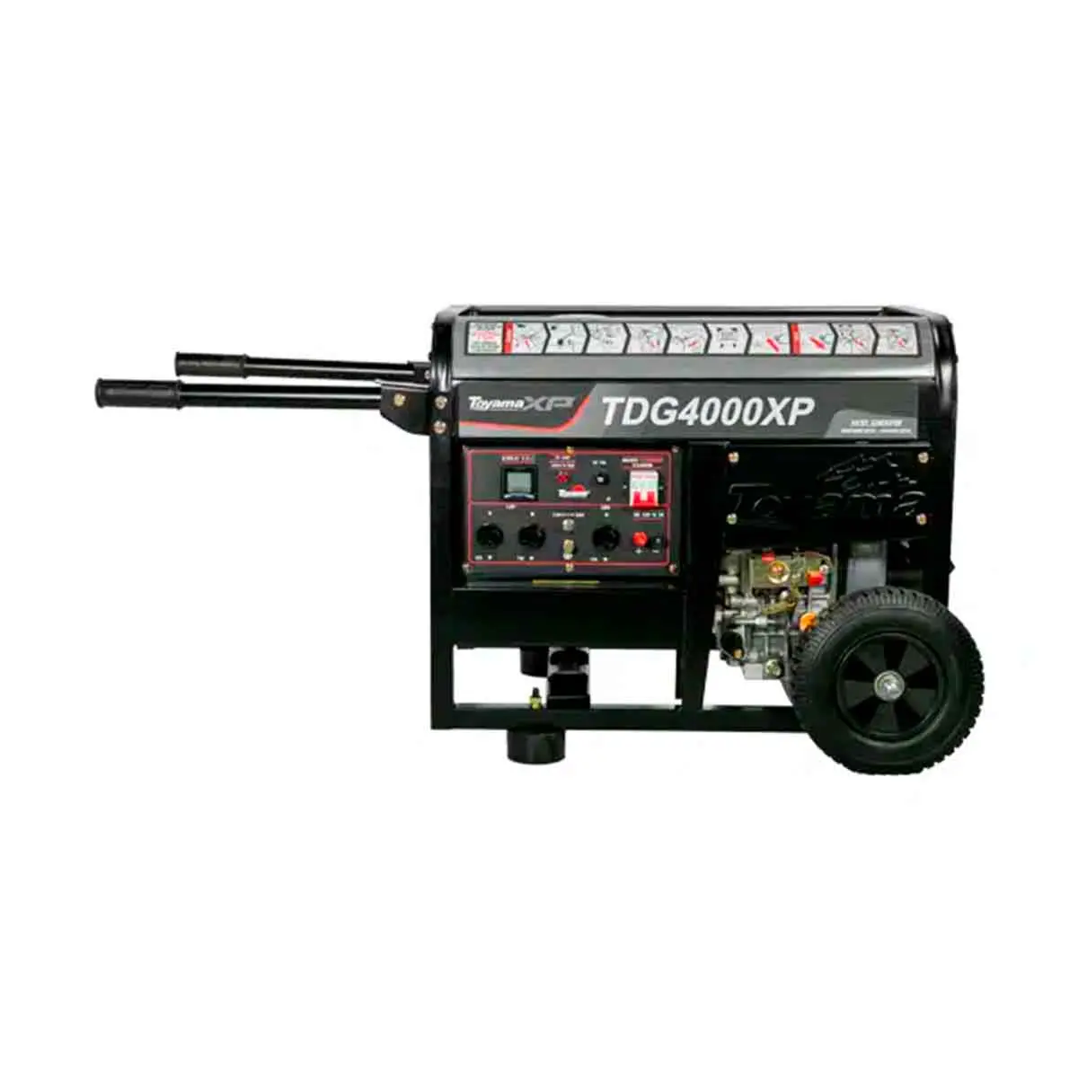 Gerador a Diesel Monofásico 110/220 V Partida Manual 3,3 kVA Toyama TDG4000XP