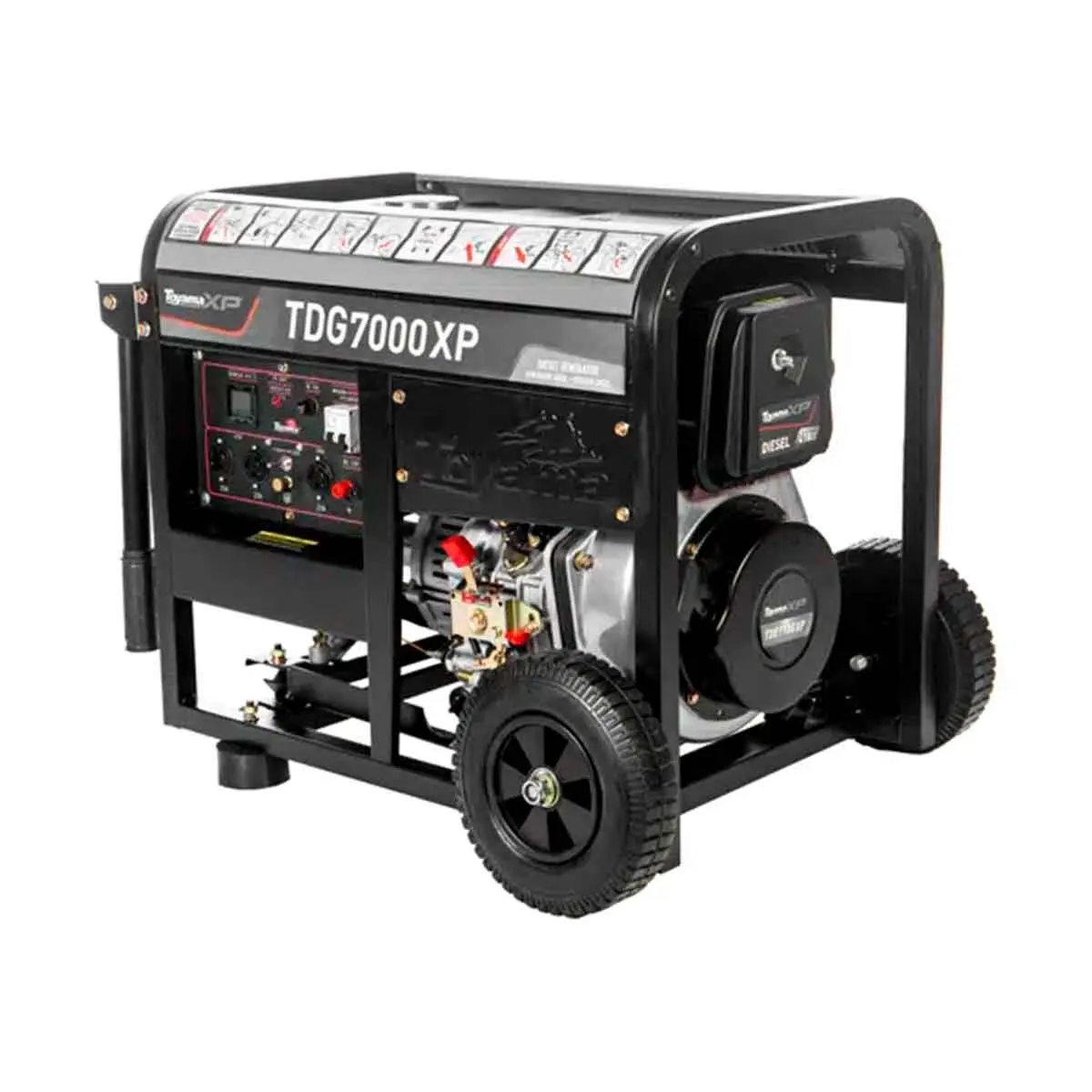 Gerador a Diesel Monofásico 110/220 V Partida Manual 6 kVA Toyama TDG7000XP
