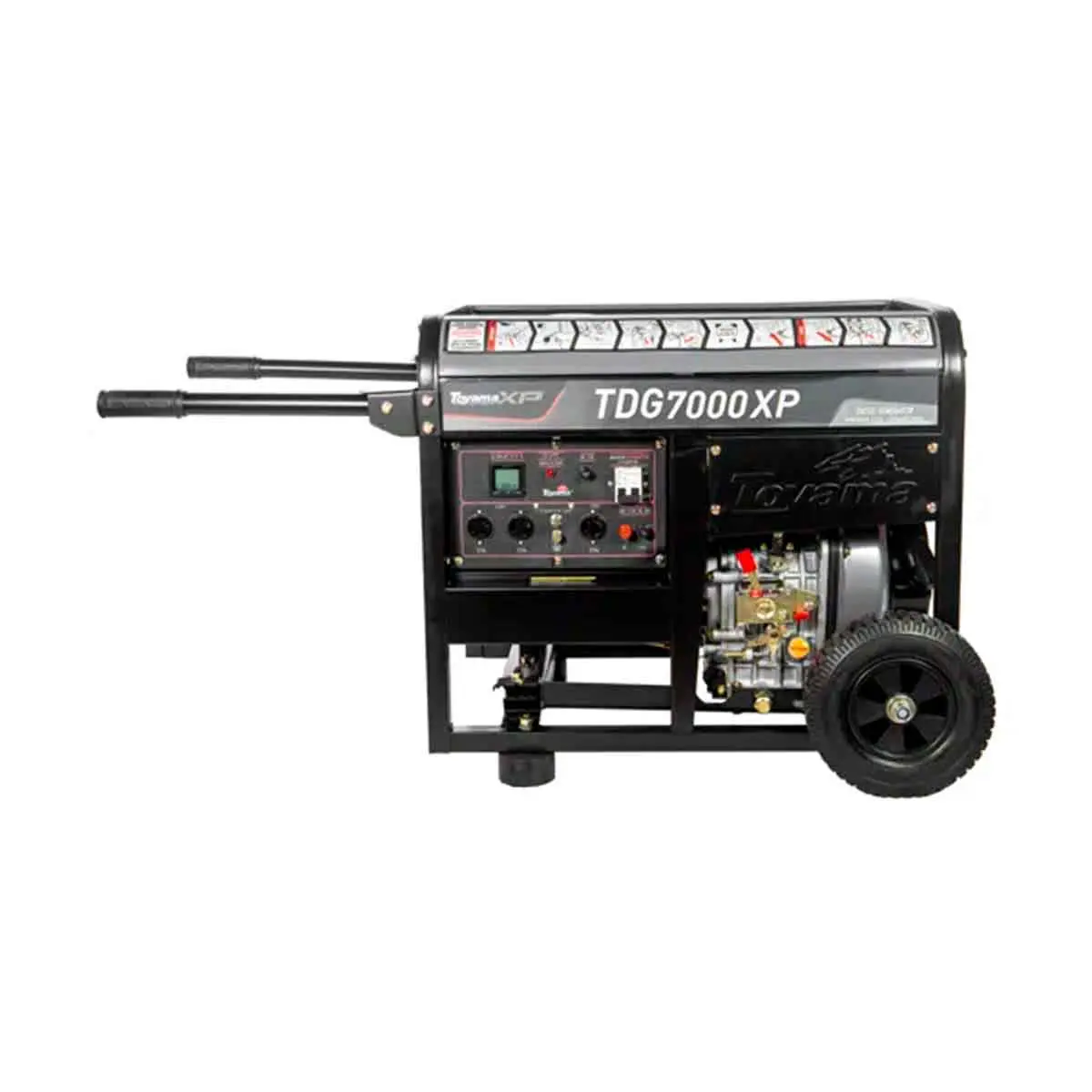 Gerador a Diesel Monofásico 110/220 V Partida Manual 6 kVA Toyama TDG7000XP