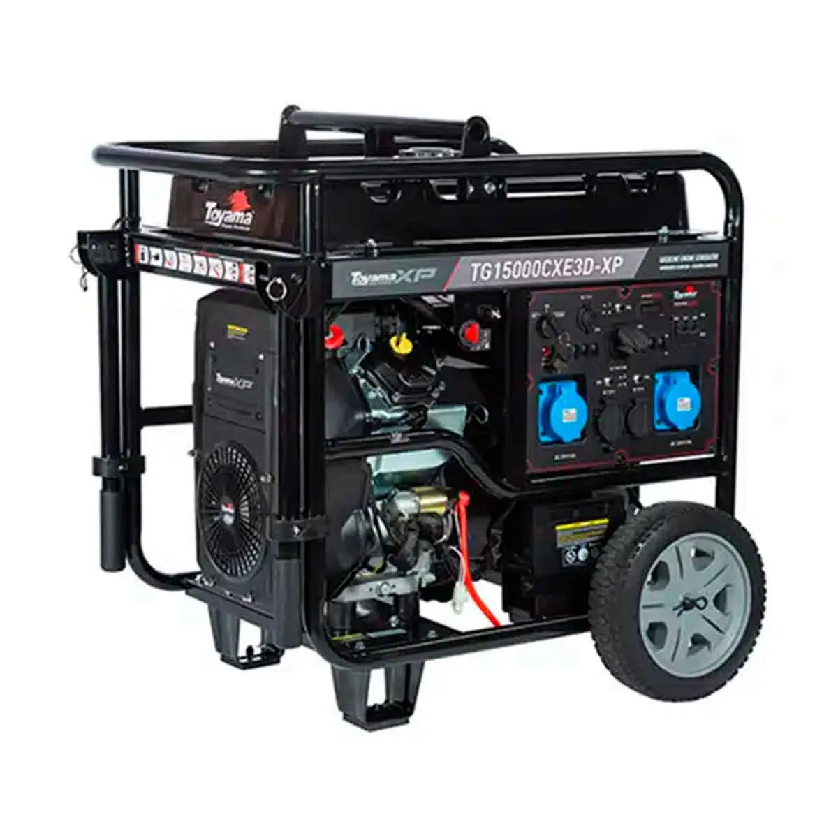 Gerador a Gasolina 17 kVA Trifásico 220 V Toyama TG15000CXE3D-XP