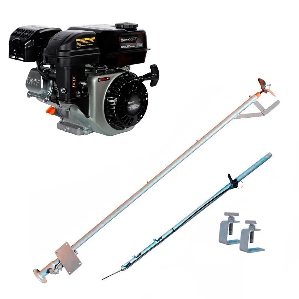 Rabeta Luxo 2,2 m para Barco com Motor Toyama 7,0 cv TE70NXP