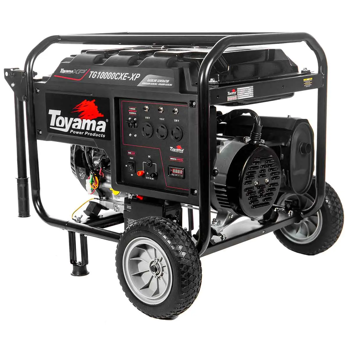 Gerador a Gasolina Monofásico 115/230 V Partida Elétrica 9 kVA Toyama TG10000CXE-XP-DR