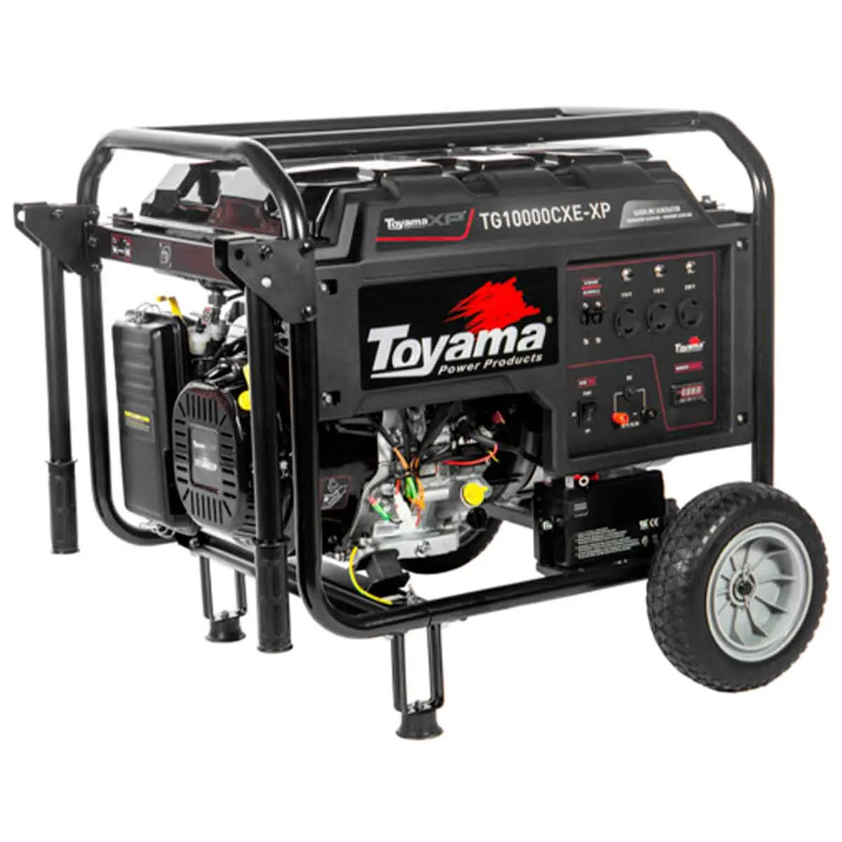 Gerador a Gasolina Monofásico 115/230 V Partida Elétrica 9 kVA Toyama TG10000CXE-XP-DR