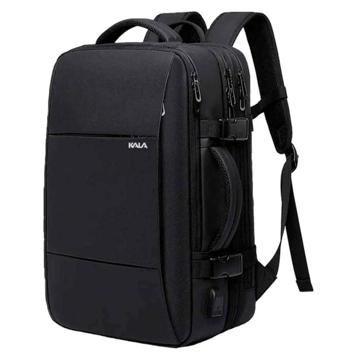 Mochila para Viagem 40 Litros Preta Travel Kala