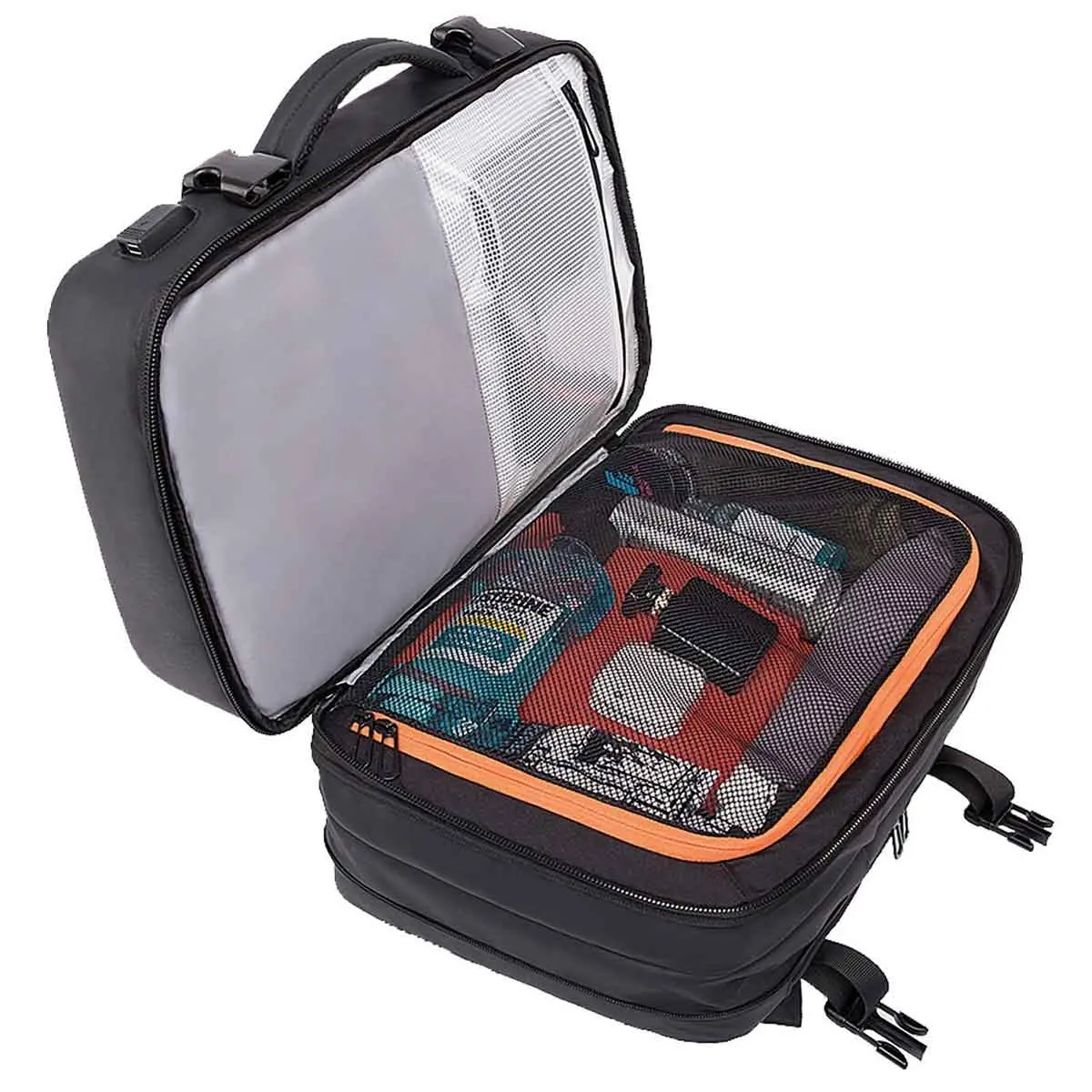 Mochila para Viagem 40 Litros Preta Travel Kala