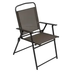 Conjunto de Mesa com Tampo de Vidro para Jardim 6 Peças Cinza Kala
