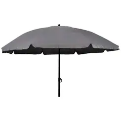 Conjunto de Mesa com Tampo de Vidro para Jardim 6 Peças Cinza Kala