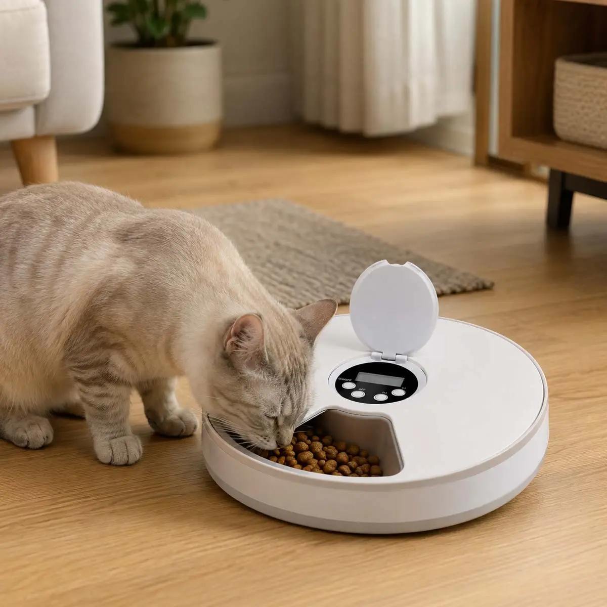 Alimentador Automático para Pet com 6 Compartimentos Kala