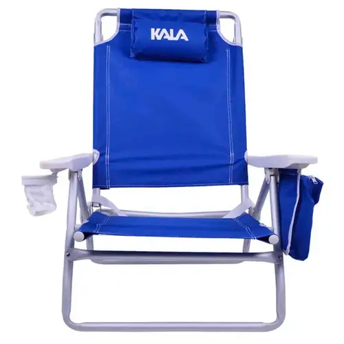 Cadeira de Alumínio para Praia Reclinável com Bolsa Térmica Kala