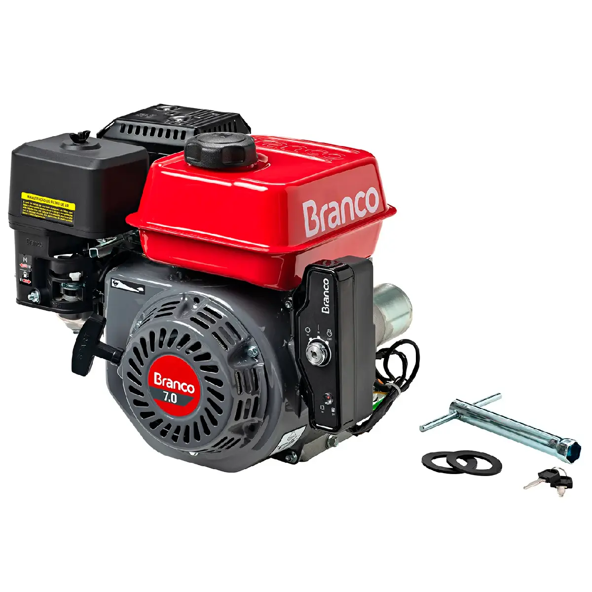 Motor a Gasolina Horizontal Partida Elétrica 7,0 Hp 212c B4T Branco