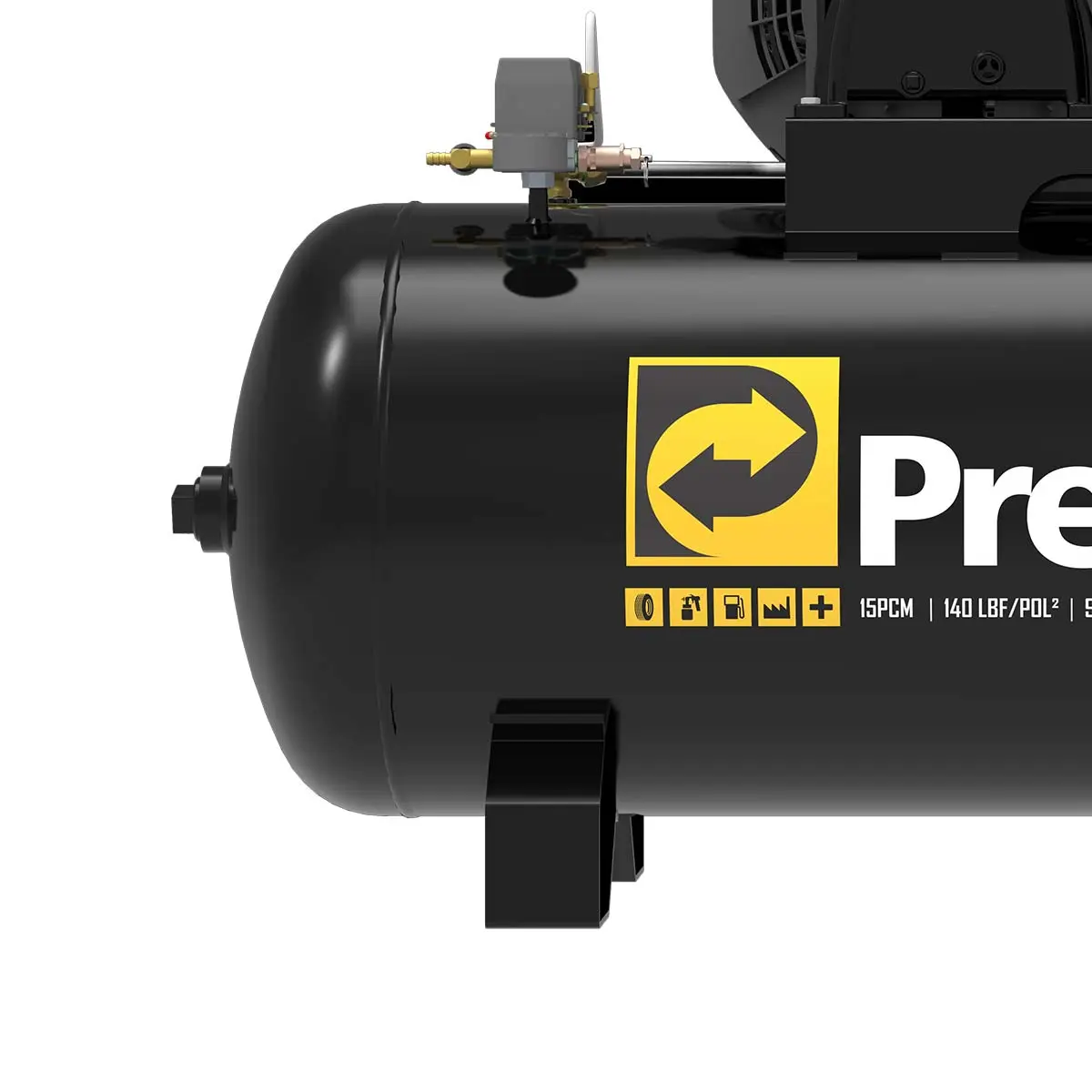 Compressor de Ar Vortex 450 220/380 V 175 LItros Trifásico 3 Hp Pressure