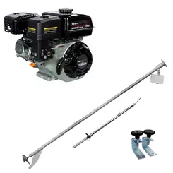 Rabeta Horizontal Luxo 2,2m com Motor a Gasolina 6,5cv 196cc Eixo 3/4 TE65N-XP Toyama