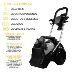 Lavadora de Alta Pressão 110 V 2200 W e 1900 psi Lavor Modelo Tractor