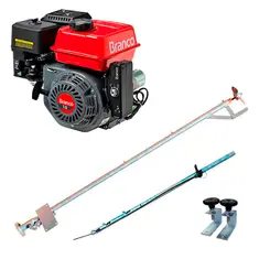 Rabeta Horizontal 1,7m Motor Gasolina 7 cv Partida Elétrica 212 cc Branco