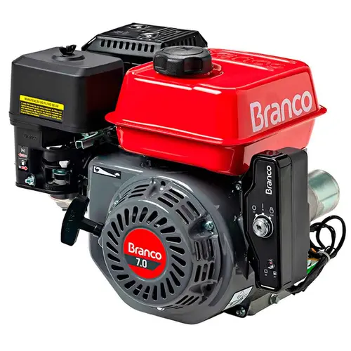 Rabeta Simples 2,2 M Motor Gasolina 7 cv Partida Elétrica 212 cc Branco