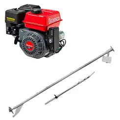 Rabeta Simples 2,2 M Motor Gasolina 7 cv Partida Elétrica 212 cc Branco