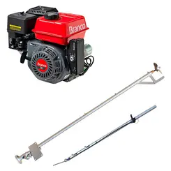 Rabeta 1,7m Motor Gasolina 7cv Partida Elétrica 212cc Branco