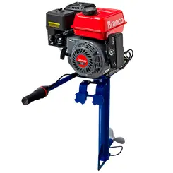 Rabeta Vertical Motor Gasolina 7cv Partida Elétrica 212cc Branco