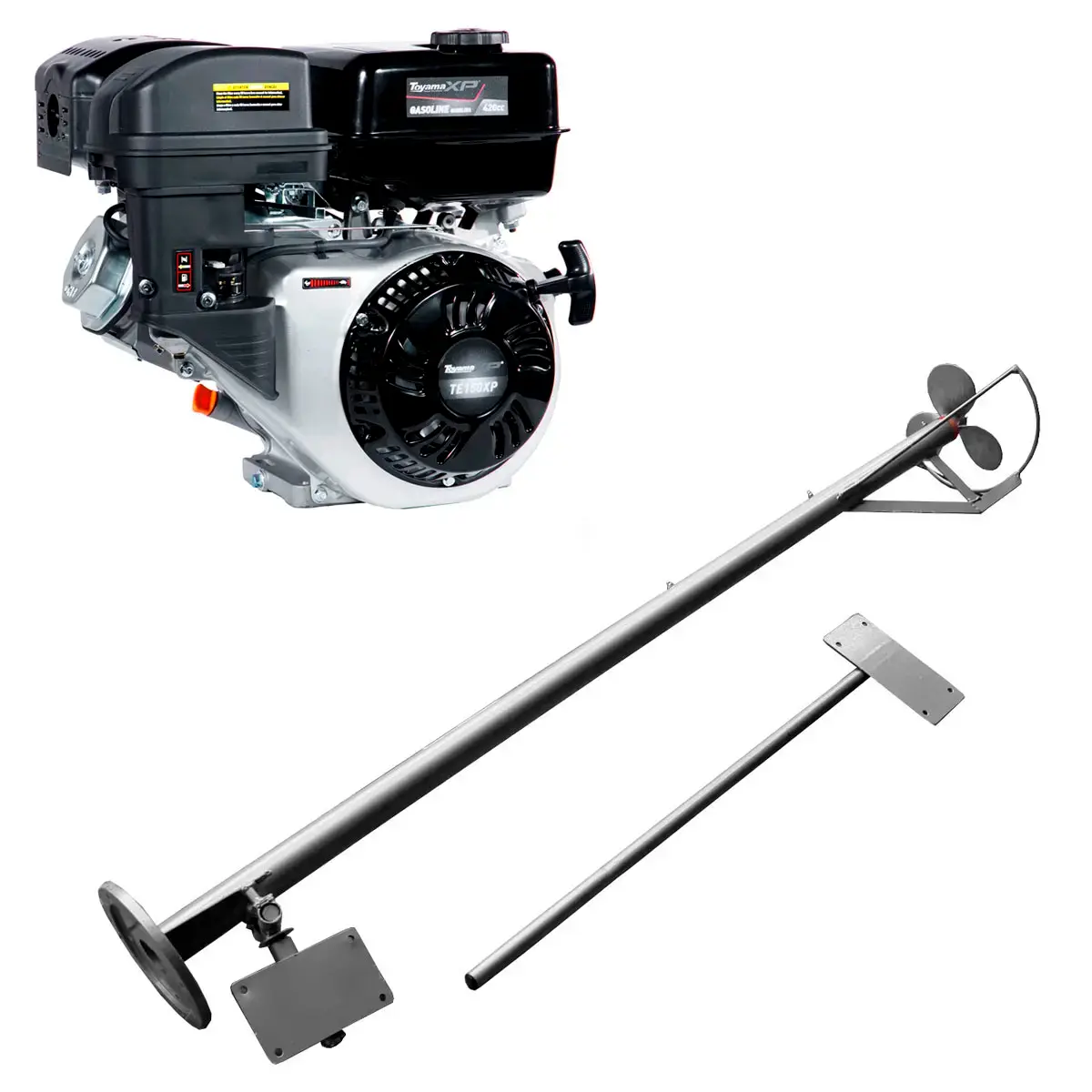 Rabeta para Barco 2,80 m com Motor Toyama Gasolina TE150E-XP 15 cv Part Elétrica