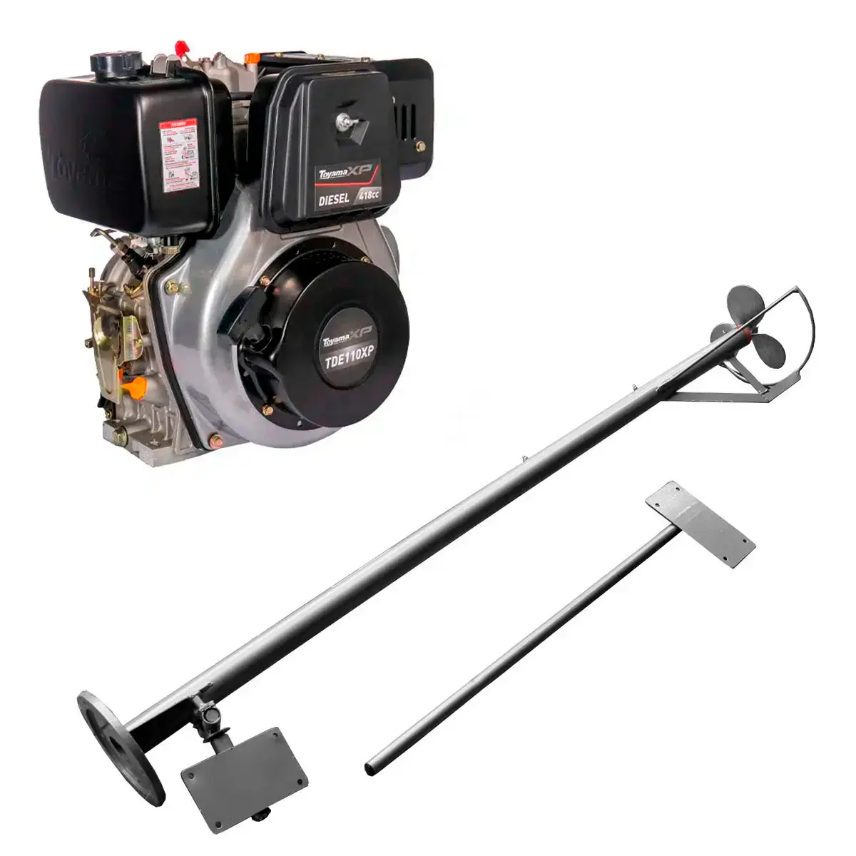 Rabeta para Barco 2,8 m Motor Toyama Diesel TDE110XP 10,5 cv