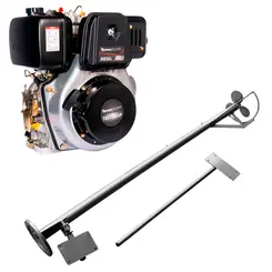 Rabeta para Barco 2,8 m com Motor Diesel Toyama TDE130EXP 12,5 cv Partida Elétrica
