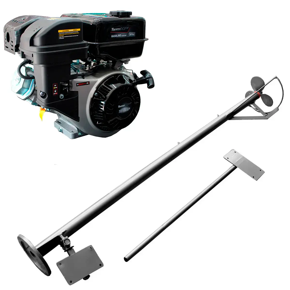 Rabeta para Barco 2,8 m com Motor Toyama Gasolina TE100 10 cv Part Manual