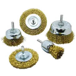 Escovas de Aço Conjunto com 5 Peças 6mm