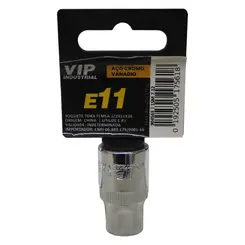 Soquete TORX E-11 Femea com engate de 1/2" x 38mm