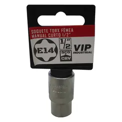 Soquete TORX E-14 Femea com engate de 1/2" x 38mm