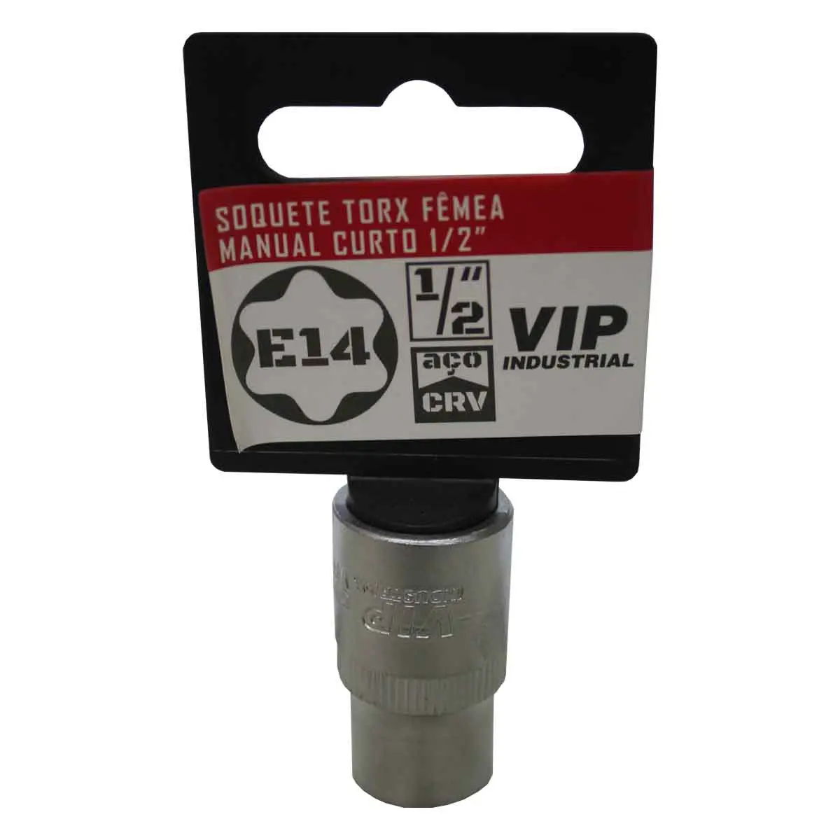 Soquete TORX E-14 Femea com engate de 1/2" x 38mm
