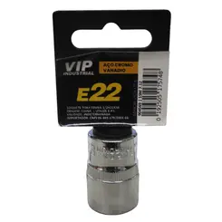 Soquete TORX E-22 Femea com engate de 1/2" x 38mm
