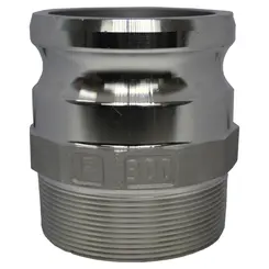 Adaptador Camlock Macho x Espigão Tipo F 3" x 3" Alumínio