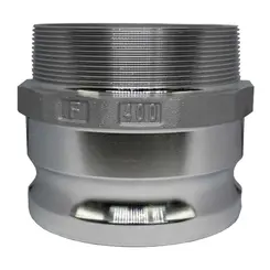 Adaptador Camlock Macho x Macho Tipo F 4" x 4" Alumínio