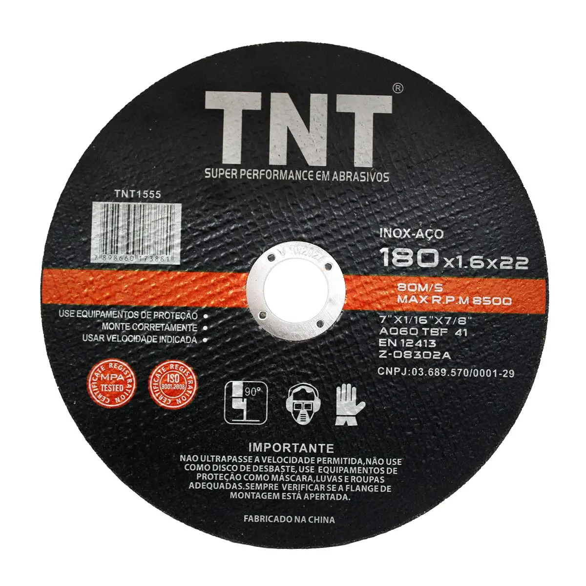Disco de Corte 180x1,6x22MM SPEEDMAX