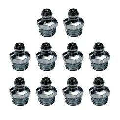 Kit com 10 Graxeira Reta M10 x 1