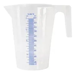 Jarra Graduada 1L Escala 1000ML Em Polietileno
