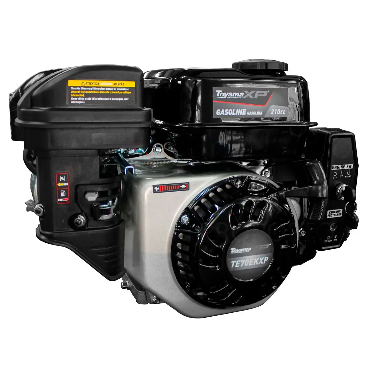 Rabeta Vertical Tailandesa com Motor a Gasolina Toyama 7,0cv TE70EK-XP