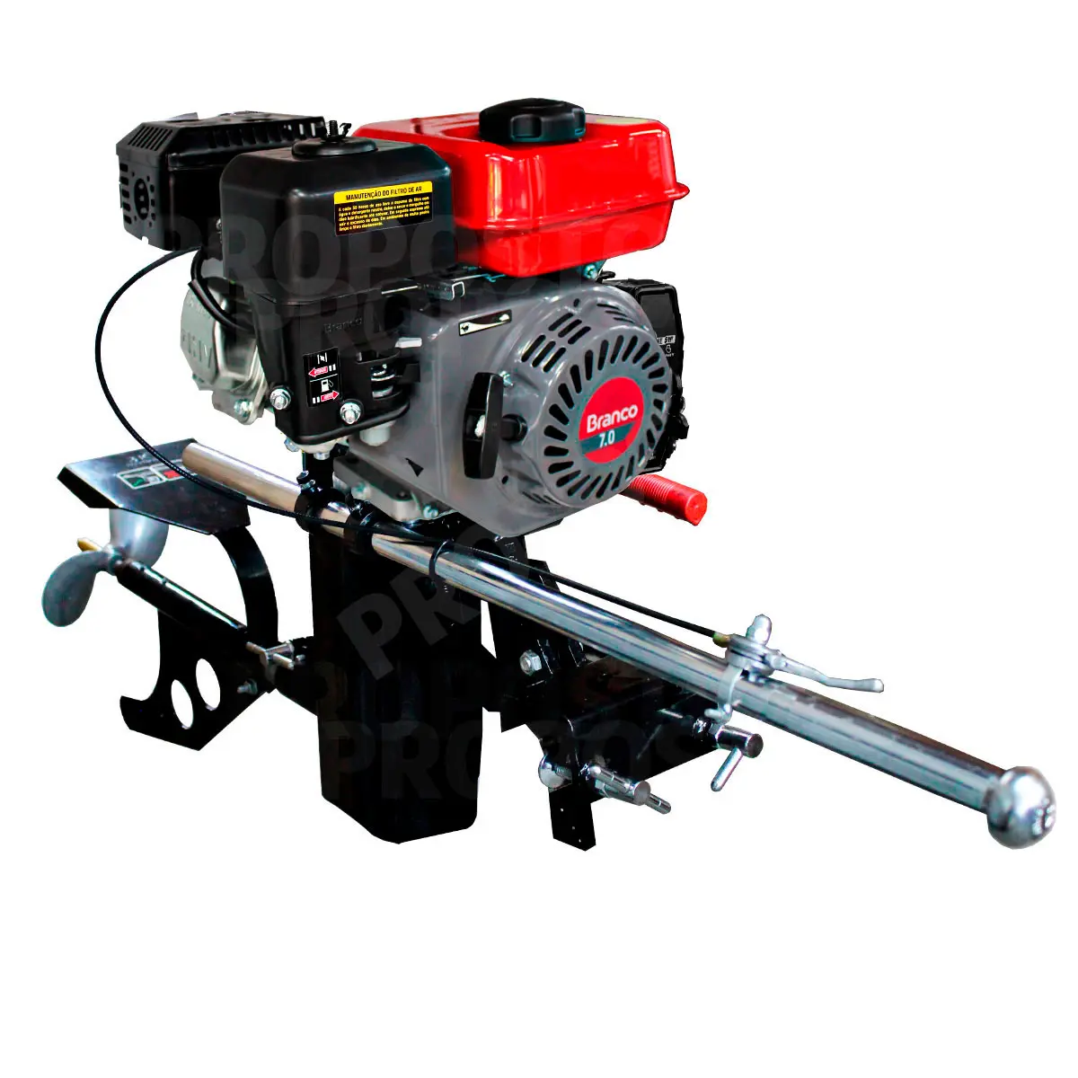 Rabeta Vertical Tailandesa com Motor a Gasolina Branco 7,0cv Partida Elétrica B4T