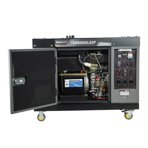 Gerador de Energia a Diesel 7kvA Cabinado Mono 115/230V Part. Elétrica TDG8500SLEXP Toyama