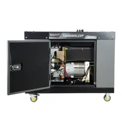 Gerador de Energia a Diesel 7kvA Cabinado Mono 115/230V Part. Elétrica TDG8500SLEXP Toyama
