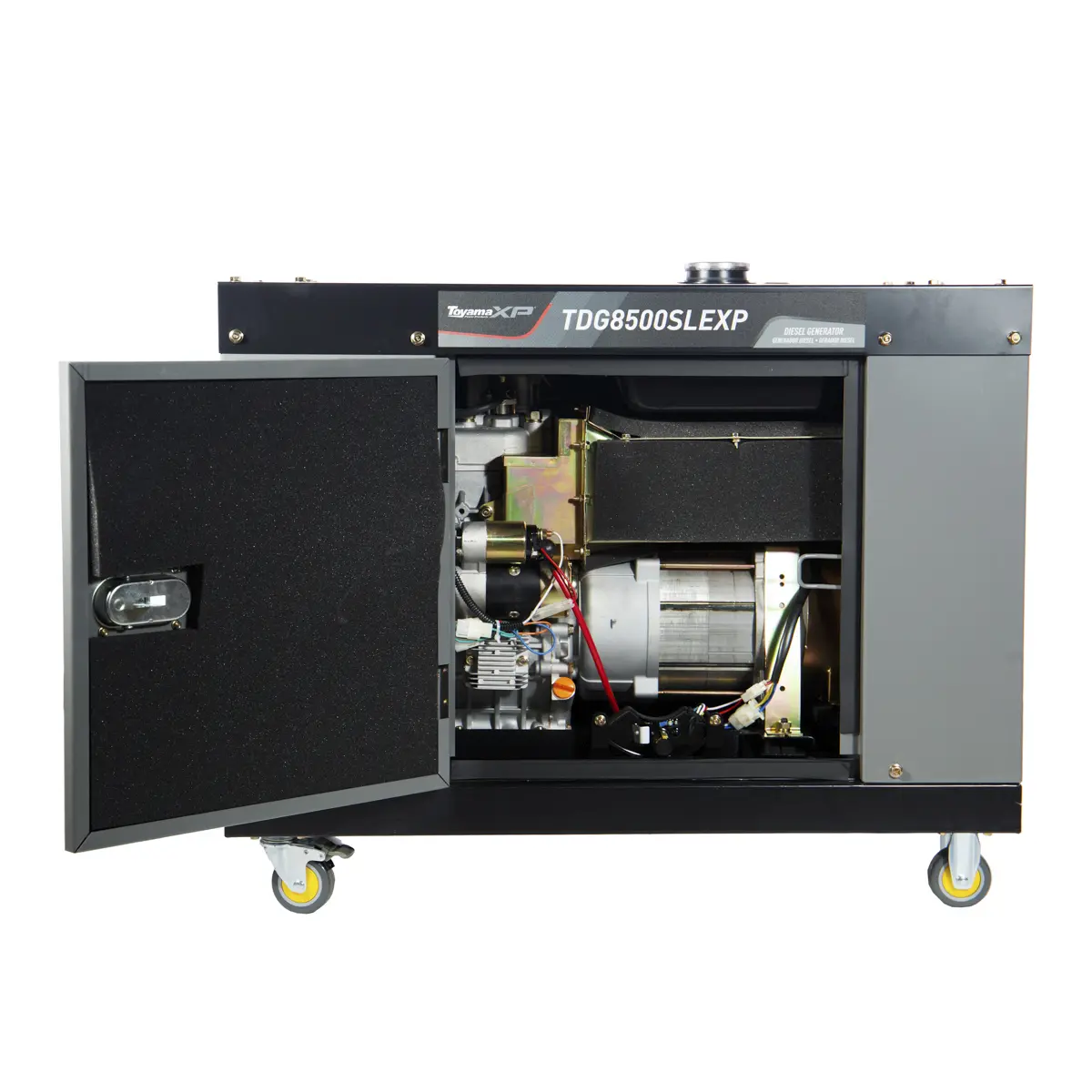 Gerador de Energia a Diesel 7kvA Cabinado Mono 115/230V Part. Elétrica TDG8500SLEXP Toyama