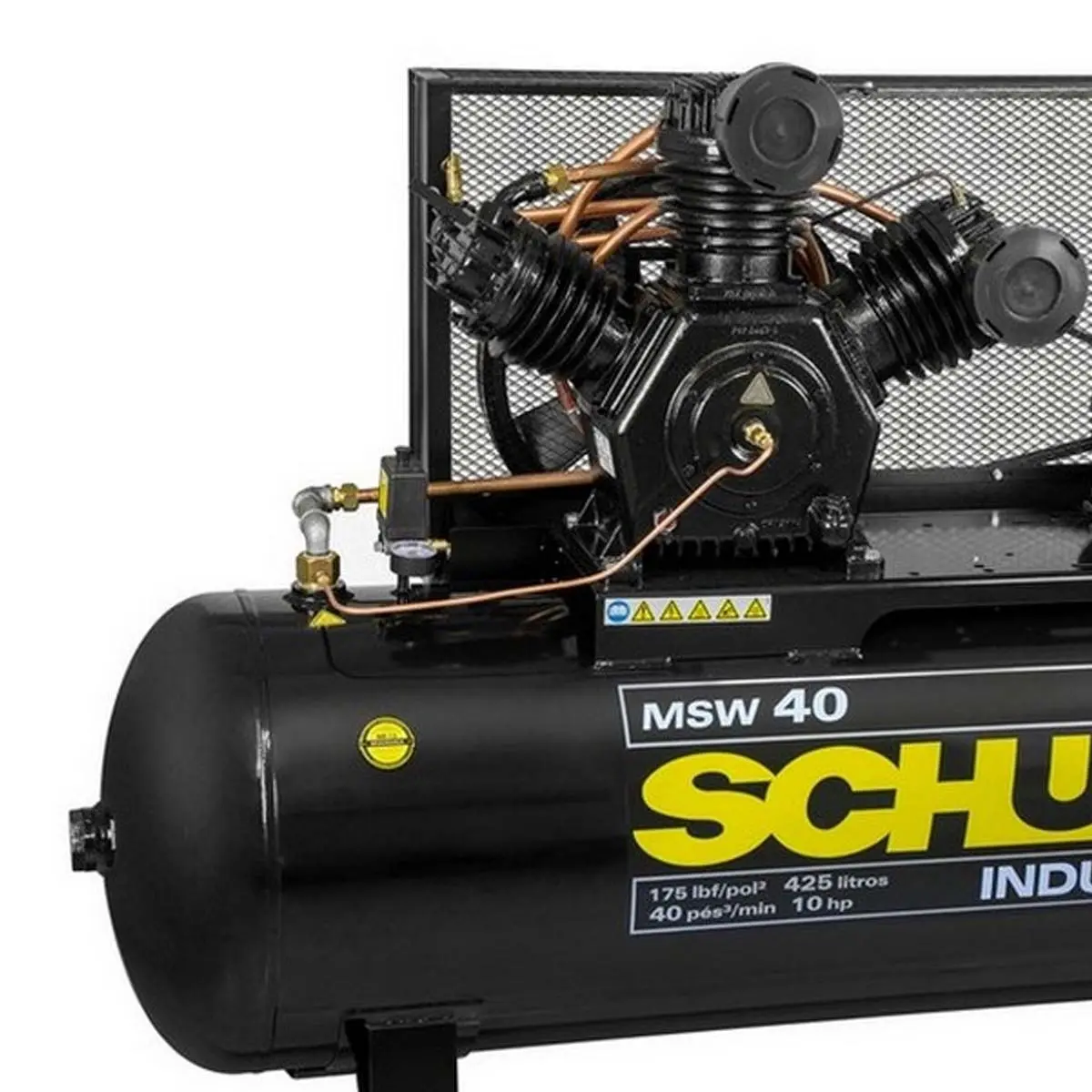 Compressor de ar de Pistão FORT MSW 40/425 10HP Trifásico 220V Schulz