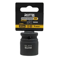Soquete Sextavado 1/2" x 24mm Curto Impacto