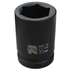 Soquete Sextavado 3/4" x 27mm Curto Impacto