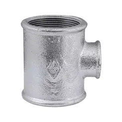 Tee Redução Galvanizado 1x1/2" BSP Rosca Fêmea