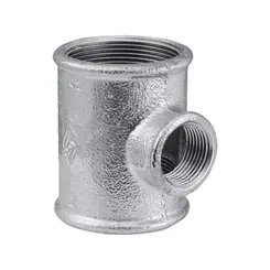 Tee Redução Galvanizado 1x1/2" BSP Rosca Fêmea