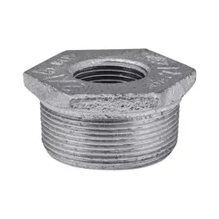Bucha Redução Galvanizada 2" x 1/2″ BSP Rosca