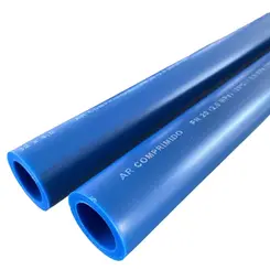 Kit com 5 Tubos PPR PN-20 40mm 3m para Ar Comprimido