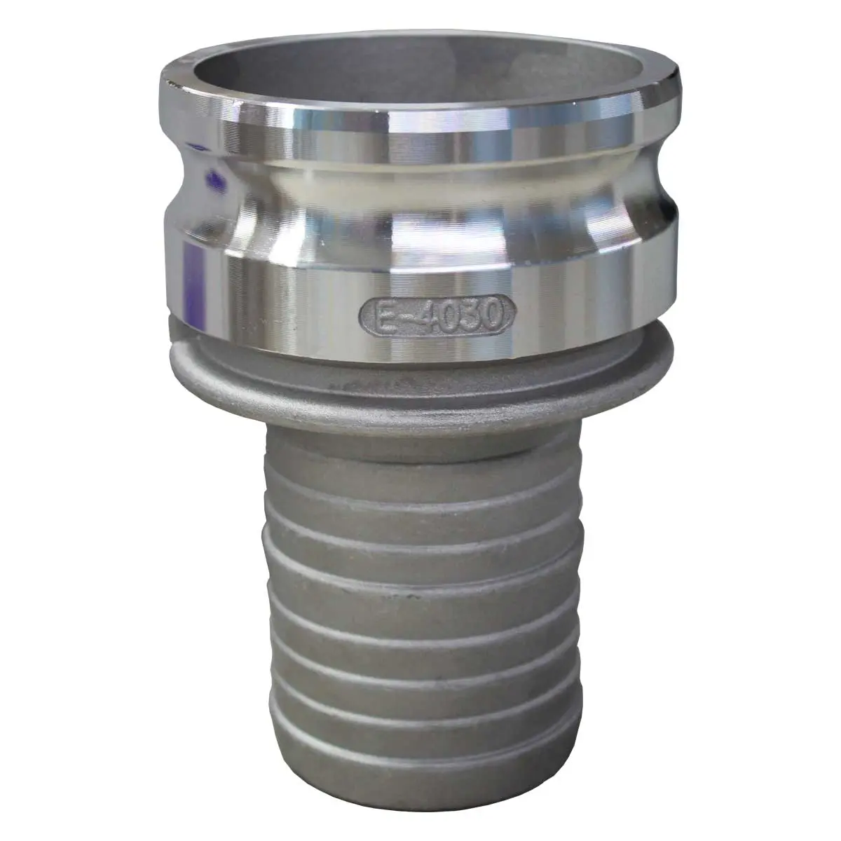 Adaptador Camlock Macho x Espigão Tipo E 4"×3" Alumínio